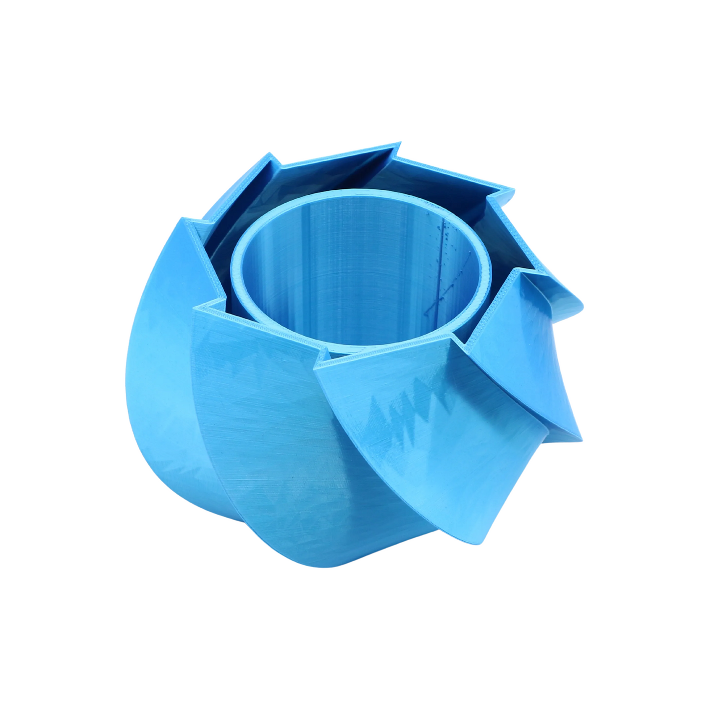 Mantua design vase shiny blue edition